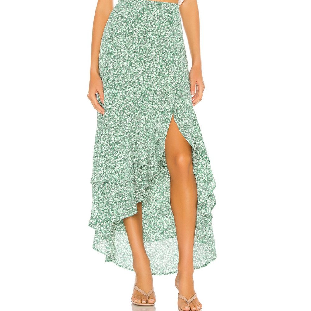 Folk Floral Hi Low Skirt boho vibes